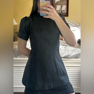 Katherine Kidd Peplum Black Top